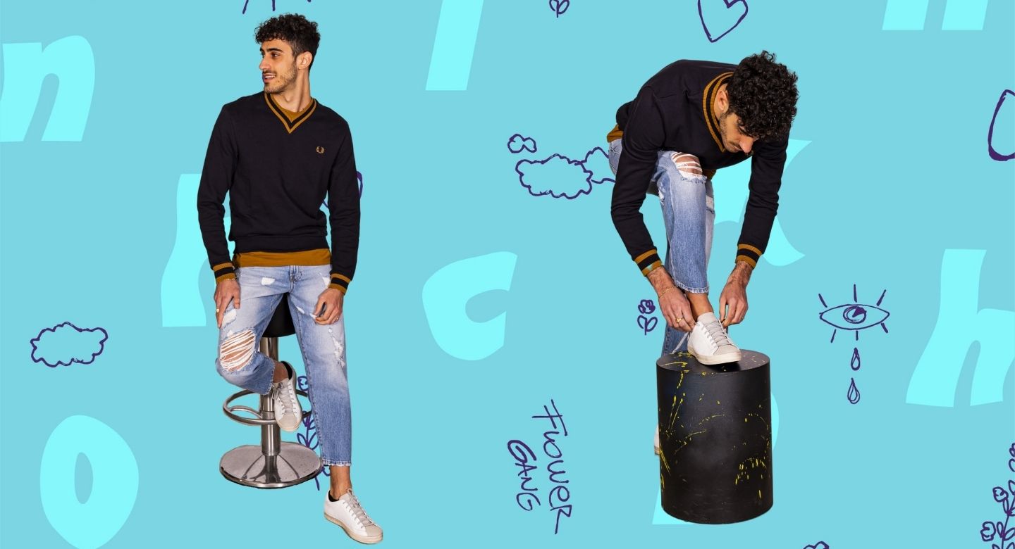 Federico modello per un giorno - Fred Perry e Replay 