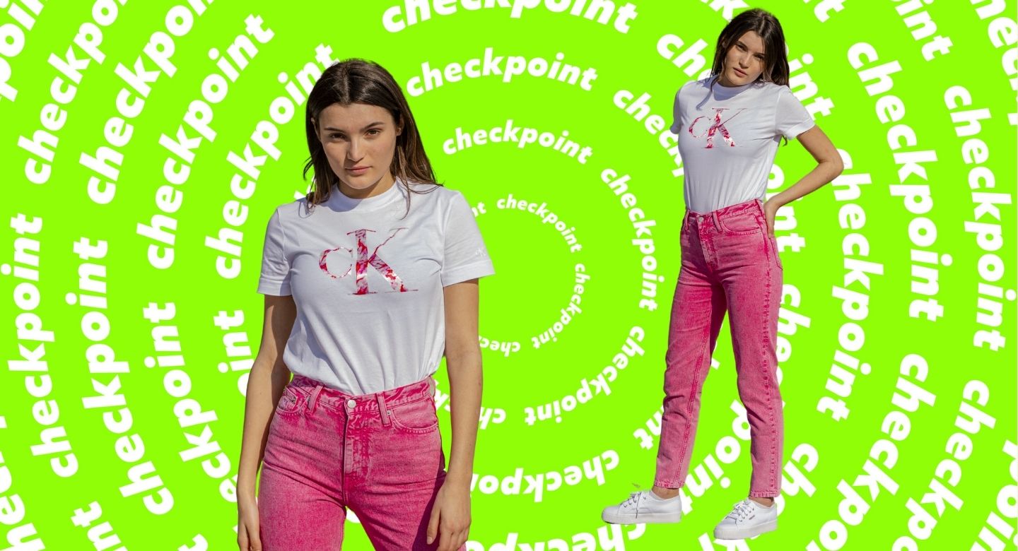 Valentina modella Checkpoint per un giorno, outfit giorno Clavin Klein