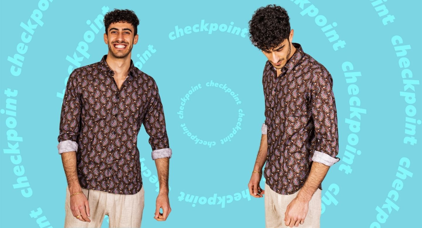 Federico modello per un giorno - Camicia stampata e pantaloni Bakery
