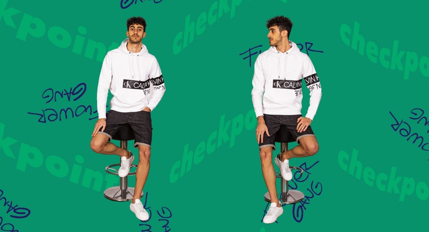 Federico modello per un giorno - Total look Clavin Klein