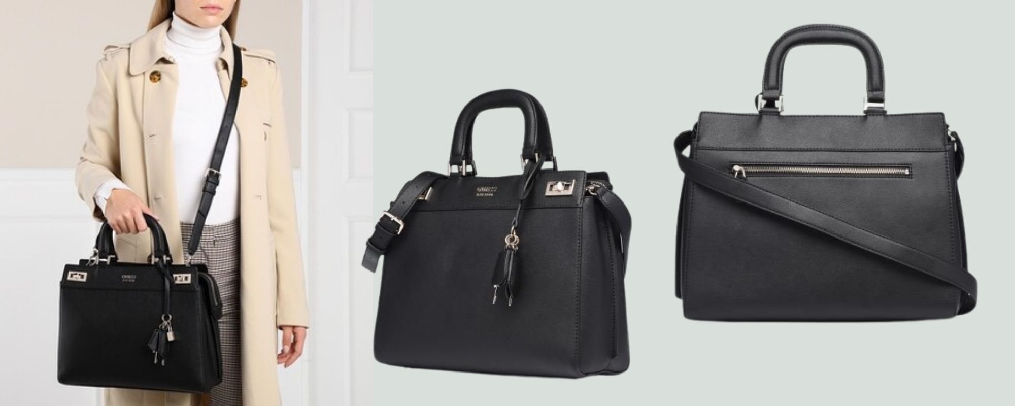 BORSA GUESS KATEY LUXURY SATCHEL